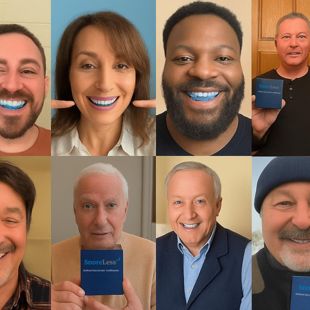SnoreLess - Embout buccal anti-ronflement médical, discret et confortable
