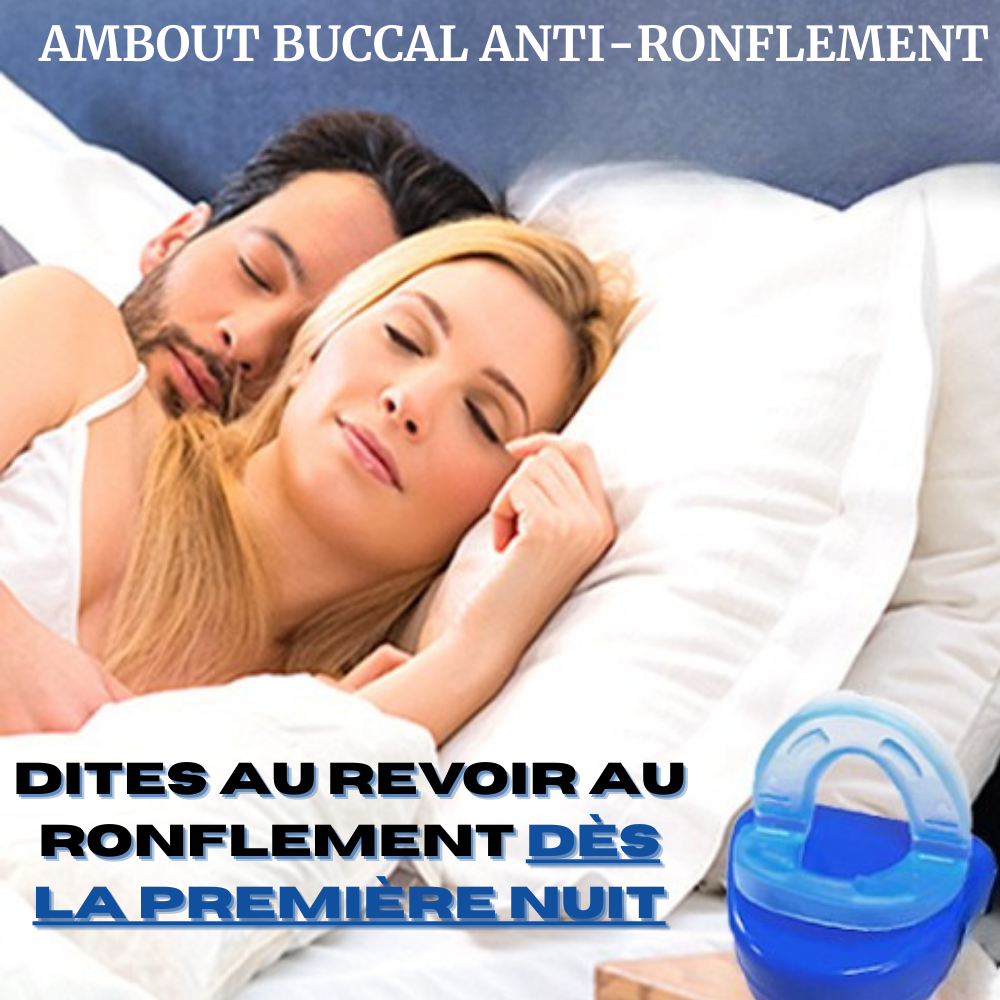 SnoreLess - Embout buccal anti-ronflement médical, discret et confortable